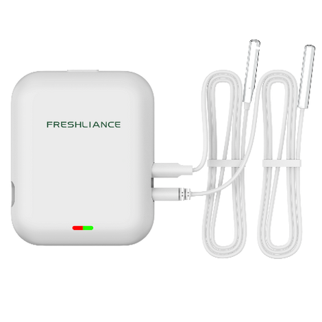 Bluetooth fridge and freezer temperature data logger with app monitoring