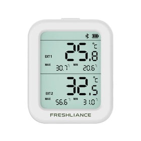 Bluetooth fridge and freezer temperature data logger with app monitoring