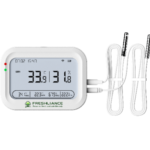 4G real-time temperature and humidity data logger with cloud alerts for remote monitoring