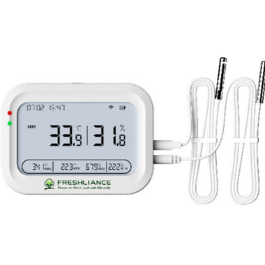 4G real-time temperature and humidity data logger with cloud alerts for remote monitoring