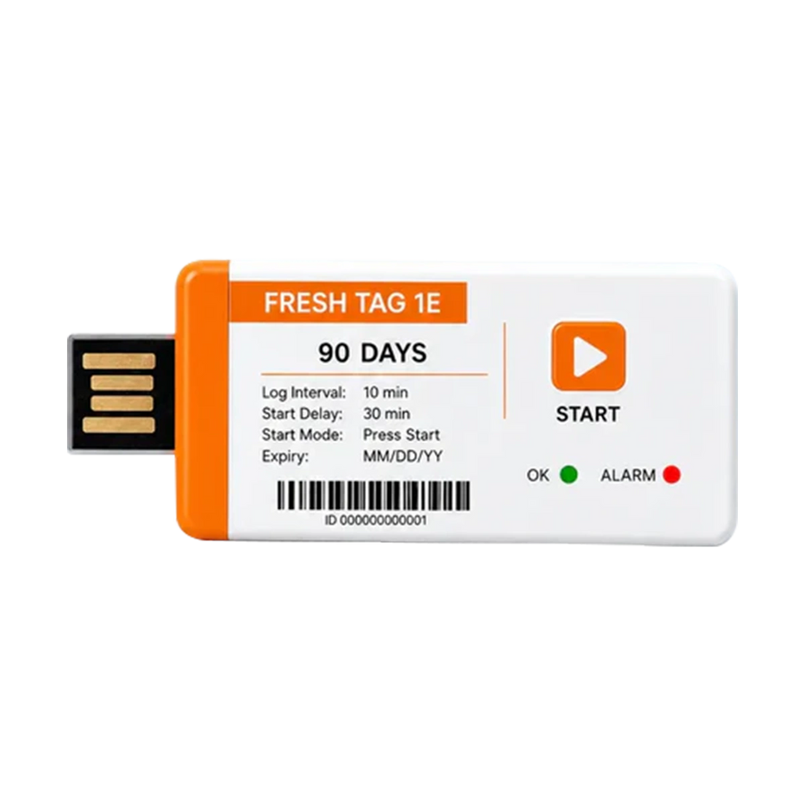 Cool IQ | Freshliance Fresh Tag Economy Single-Use USB Temperature Data Logger