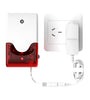 Fridge temperature alarm with audible and visual alerts for food safety